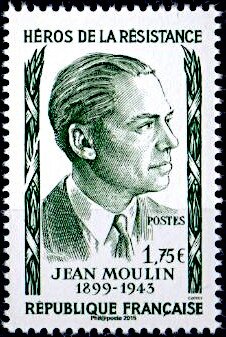Stamp, Jean Moulin 1899-1943, France,  , Freedom Fighters, Second World War