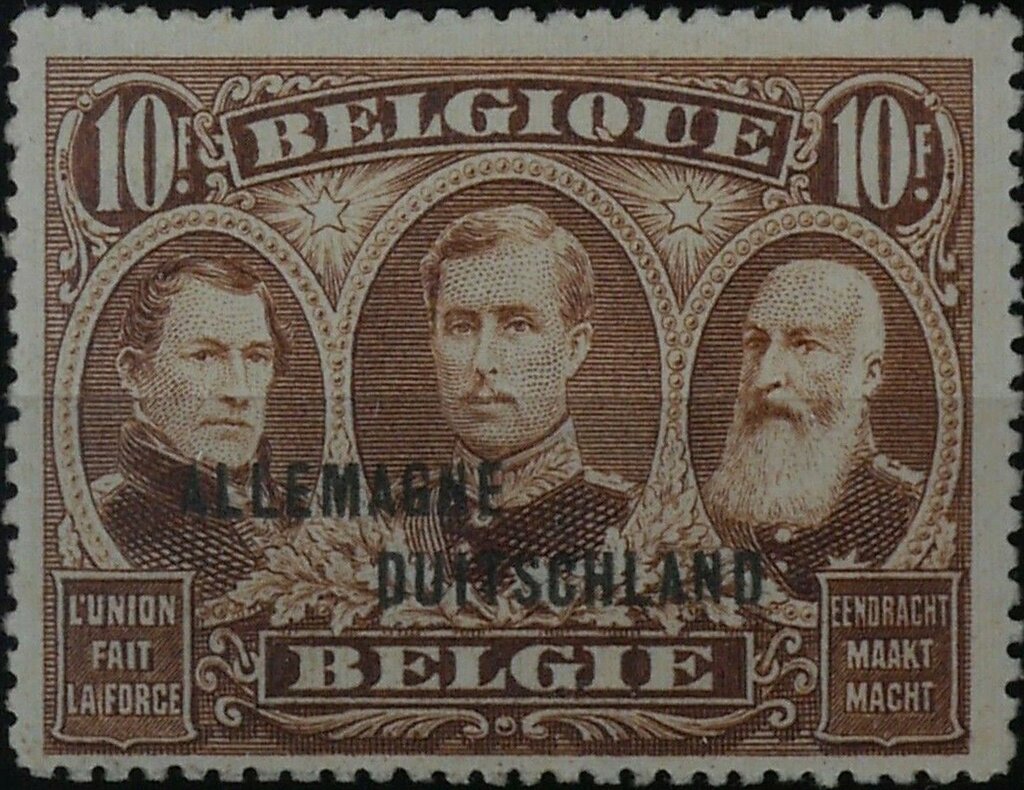 Surcharge "Allemagne Duitschland" on Three Kings