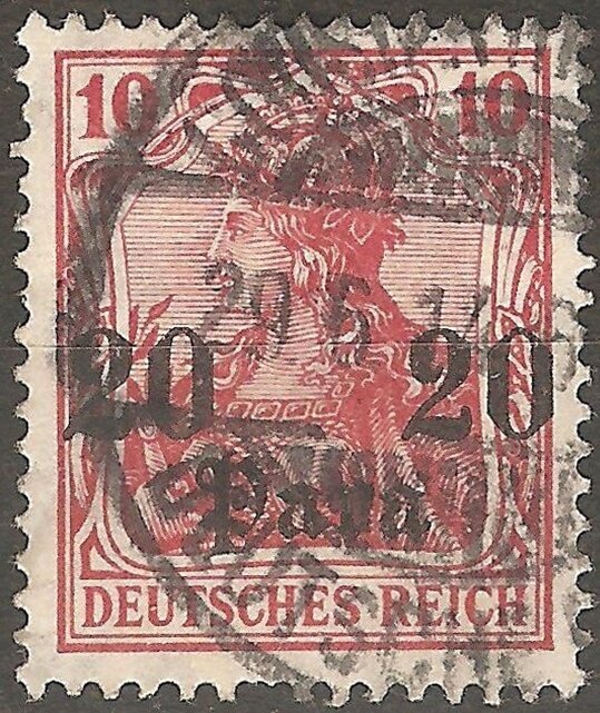 Overprint on "Germania"