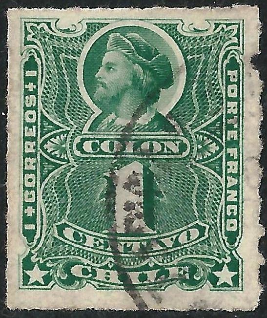 Christopher Columbus (1451-1506) - Blue green