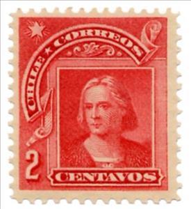 Stamp, Christopher Columbus (1451-1506), Chile,  