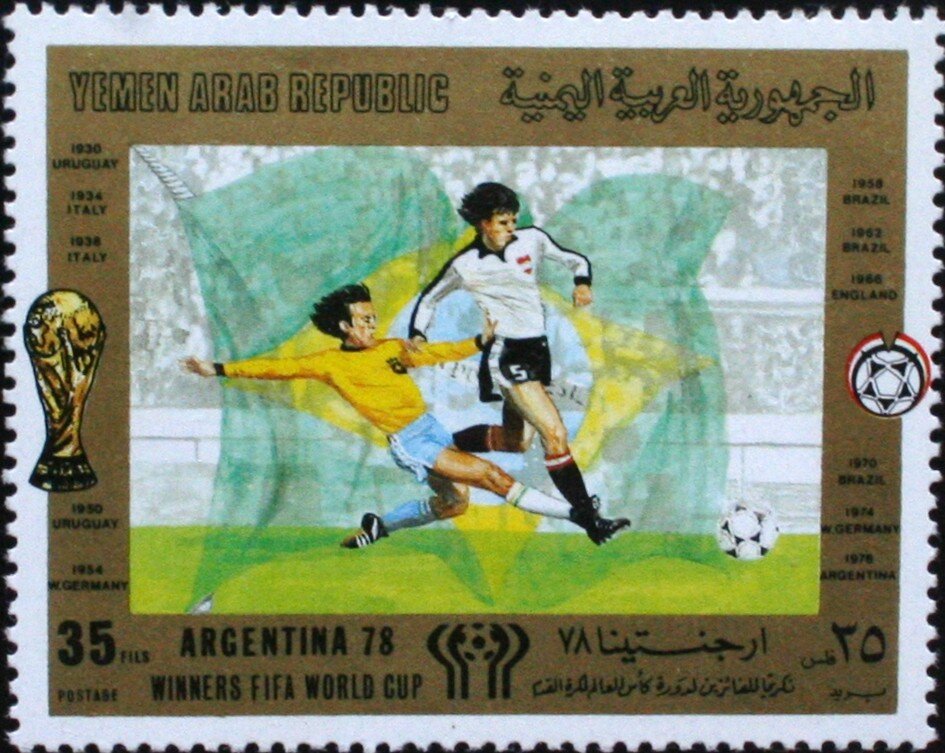 Play scene, flag Brazil