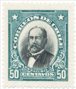 Stamp, Federico Errázuriz Zańartu (1825-1877), Chile,  