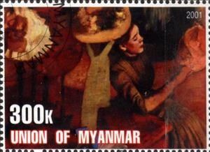 Stamp, Edgar Degas, Cinderellas,  , Paintings