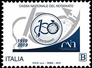Stamp, National Notary Fund, Italy,  , Seals (Emblems)