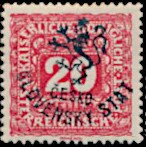 Stamp, Austria Stamps Overprinted "ČESKO-SLOVENSKÝ STÁT" and Lion, Czechoslovakia,  , Numbers