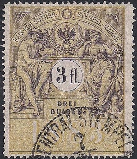 Stempel Marke 1883 3fl