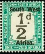 Stamp, ½p English, South-West Africa,  