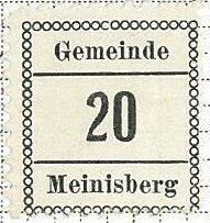 Stamp, Meinisberg, Switzerland,  