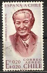 Stamp, Gabriela Mistral., Chile,  