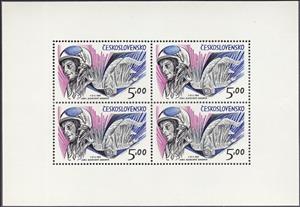 Mini Sheet, Yuri A. Gagarin, Czechoslovakia,  , Astronauts, Outer Space