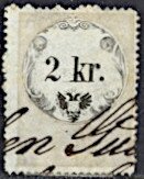 Stempel Marke 1858 2kr