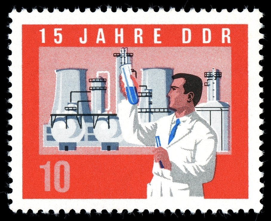 Scientists, chemical plant