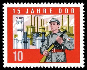 Stamp, Battle Group member, Chemical Plant, Germany, Democratic Republic,  