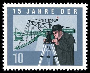 Stamp, Surveying Engineer, mining, Germany, Democratic Republic,  
