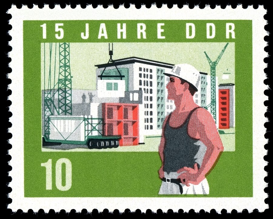 Construction workers, construction site