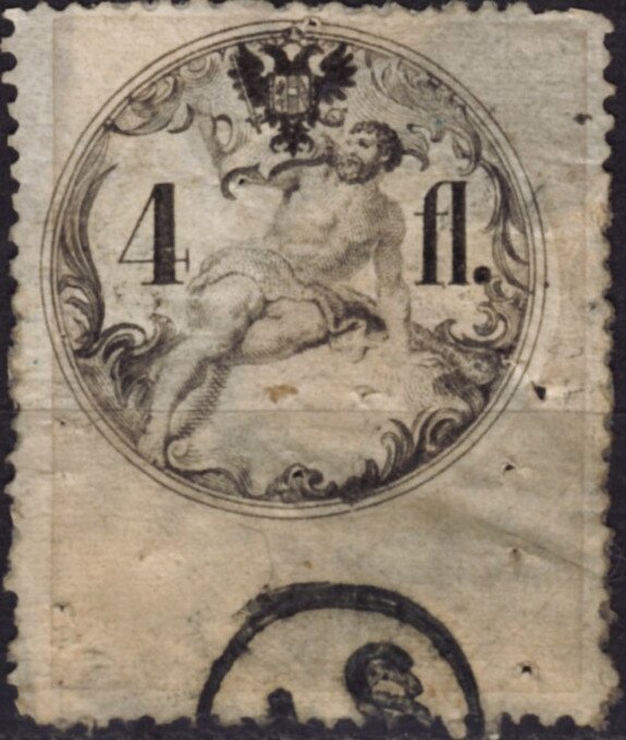 Stempel Marke 1858 4fl