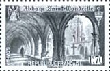 Stamp, Abbey of Saint Wandrille, France,  , Monasteries, Tourism