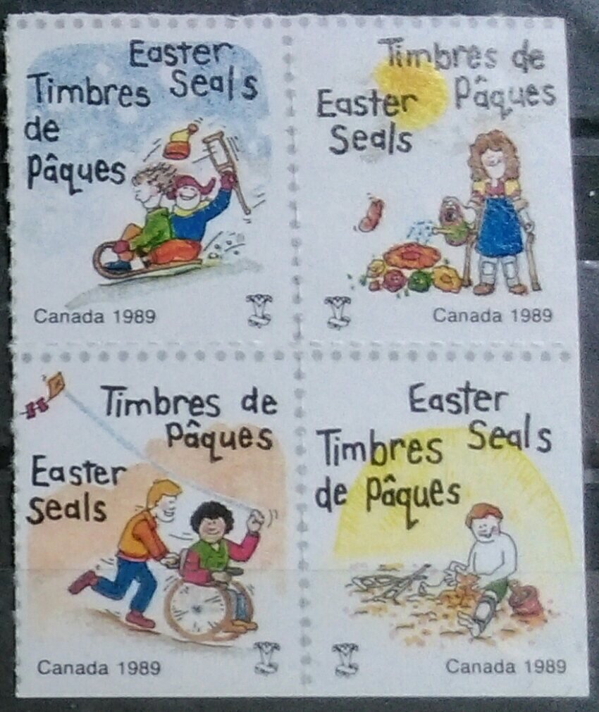 Disabled Children Playing. Easter Seals