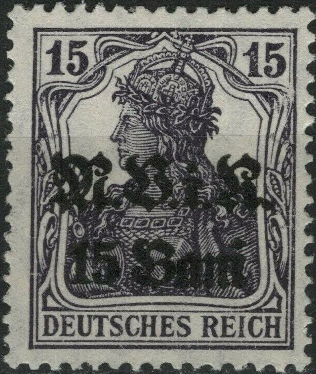 overprint on "Germania"