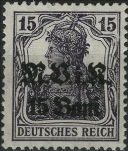 Stamp, overprint on "Germania", Germany, Colonies and Post Abroad,  , Crowns and Coronets, Women