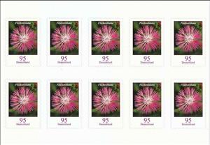 Mini Sheet, Starthistle - Centaurea sp., Germany, Federal Republic,  , Flowers, Plants (Flora)