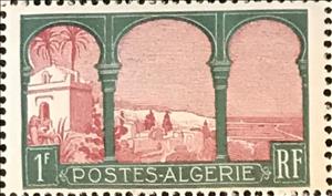 Stamp, Overlooking the Bay of Algiers, Algeria,  , Buildings, Landscapes, Townscapes / City Views