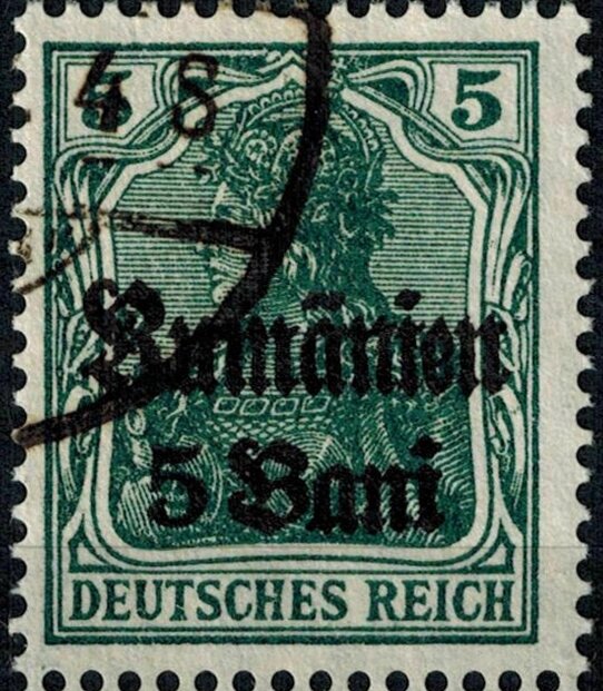 overprint on "Germania"