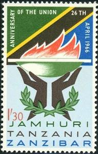 Stamp, Hands and flame, Zanzibar,  , Hands