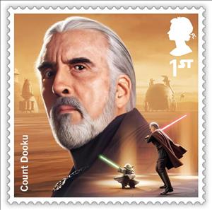 Stamp, Count Dooku, United Kingdom of Great Britain & Northern Ireland,  , Actors, film, Star Wars