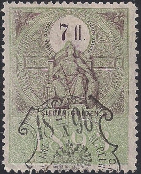 Stempel Marke 1893 7fl