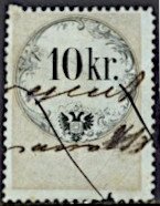 Stempel Marke 1858 10kr