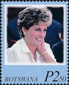 Stamp, Princess Diana, Botswana,  , Princesses, Royalty
