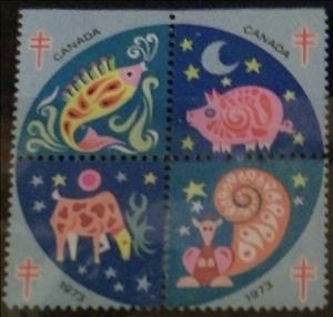 Se-tenant, Pretty Animals, Cinderellas,  , Charity, Tuberculosis / TBC