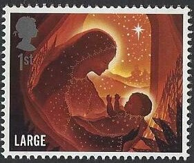 Stamp, Madonna and Child, United Kingdom of Great Britain & Northern Ireland,  , Christmas