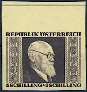 Stamp, Dr. Karl Renner (1870-1950) federal president, Austria,  , Heads of State, Politicians