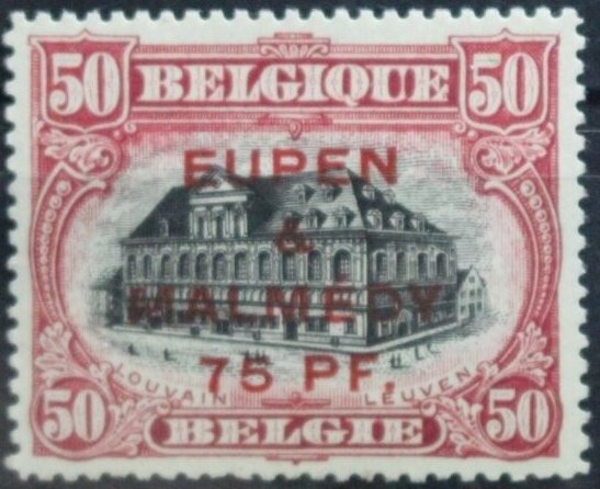 Surcharge "Eupen & Malmédy" on Louvain