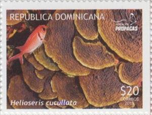 Stamp, Corals, Dominican Republic,  , Corals and Sponges