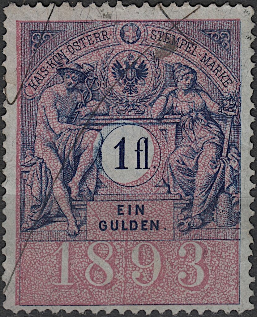 Stempel Marke 1893 1fl