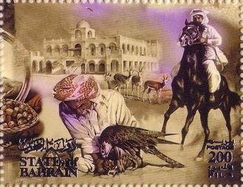Falkner, riders, antelopes, palace