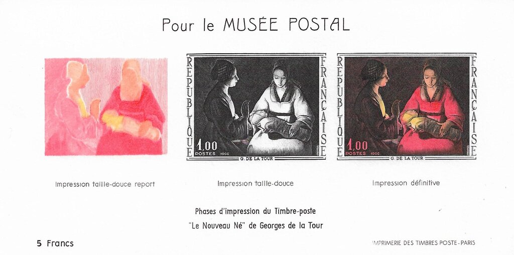 For the Postal Museum "Le Nouveau Né" by Georges de la Tour