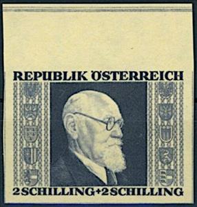 Stamp, Dr. Karl Renner (1870-1950) federal president, Austria,  , Heads of State, Politicians