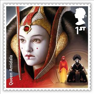 Stamp, Queen Amidala, United Kingdom of Great Britain & Northern Ireland,  , Actors, film, Star Wars
