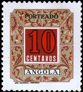 Stamp, Postage Due, Angola,  