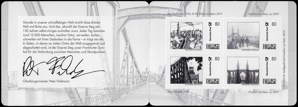 4*80: 150 years bridge Eiserner Steg Frankfurt: booklet