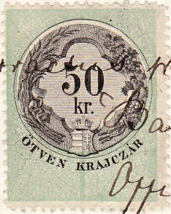 Stempel Marke 1868-73 50kr
