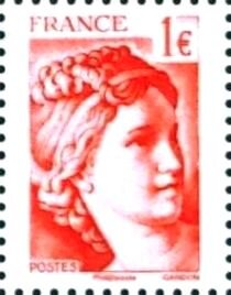 Stamp, 40 ans de Sabine, France,  , Women
