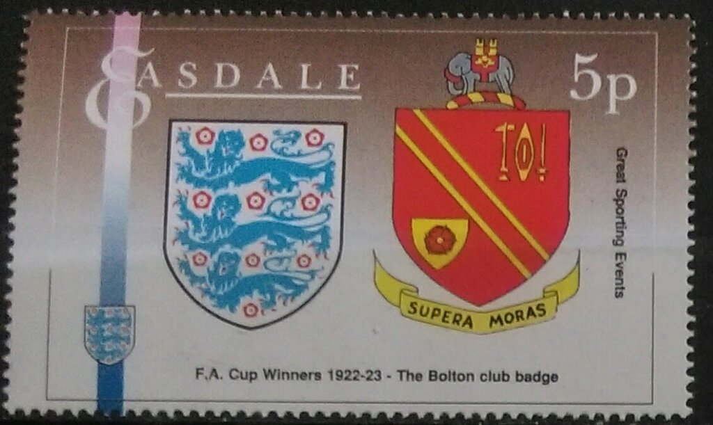 Sports Events. FA Winners 1922-23 Bolton Club Badge