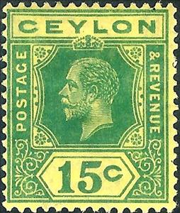 Stamp, Issues of 1921-1933, Sri Lanka,  