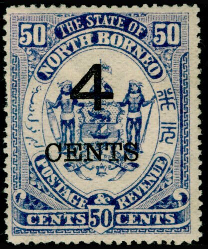 Coat of Arms Surcharged "4 CENTS"